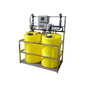 Chemical PE Dosing Tank Used For Industrial Waste Water Treatment Plant PE Feeding Unit