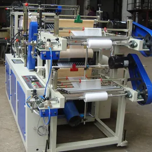 Top quality two lines rolling plastic bag making machine