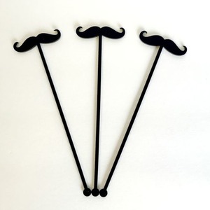 Bigote de Café Agitadores de la Bebida, personalizado Acrílico Bebida Agitador de Cóctel de Café - Product Image 1