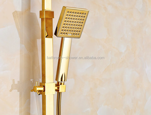 European Hot Sale Luxury Gold <strong>Shower</strong> <strong>Set</strong> Wall Mounted Bathroom Rain <strong>Bath</strong> <strong>Shower</strong> <strong>Set</strong> - Product Image 3