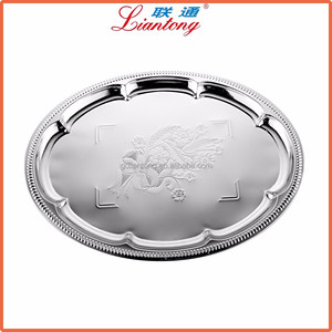 ÉCHANTILLON GRATUIT fabricant en gros ARGENT forme ovale <span class=keywords><strong>plateau</strong></span> de service <span class=keywords><strong>pour</strong></span> la <span class=keywords><strong>cuisine</strong></span> - Product Image 3