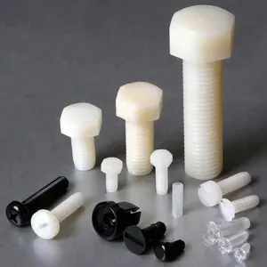 All Kinds of White Black Plain Nylon Plastic Screw Insulating DIN M3 Black Spacing Screws