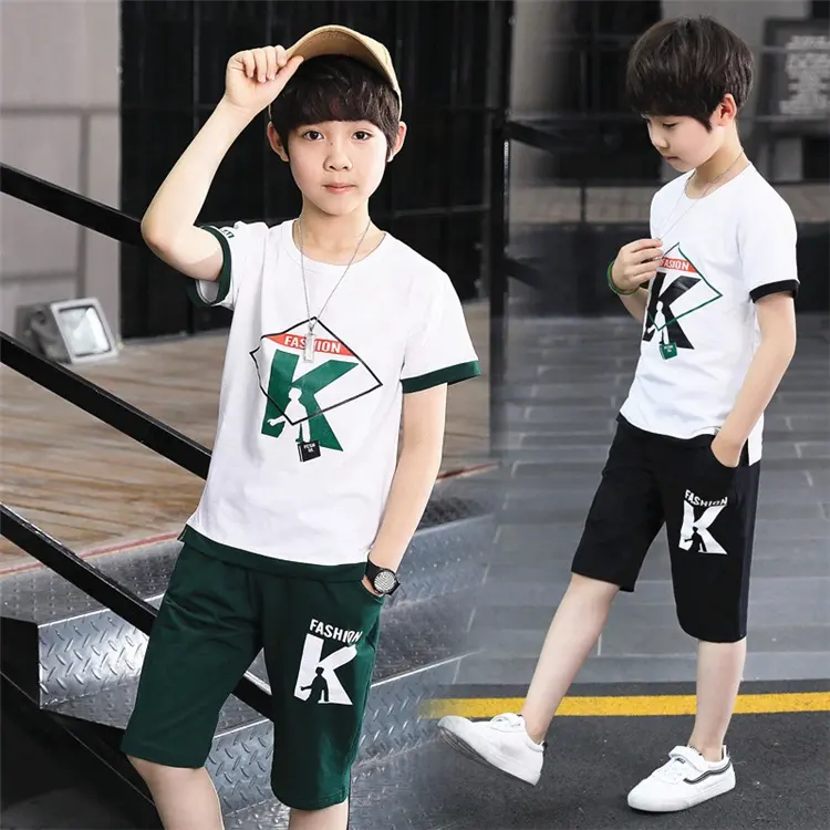 Hot Verkoop Zomer Kinderkleding Sets Baby Boy Kleding 2 Stuks T-shirt Kids Kleding