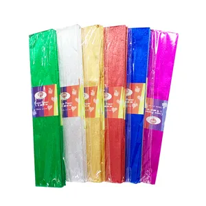 Color Crepe Paper Roll Factory Supplier 50 * 180 250cm 180g Italian Wood Pulp Paper Virgin