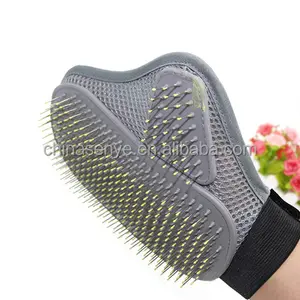 Pet Hair Remover Cat & Dog Brush Glove Deshedding Tool untuk Pet Fur Shedding Grooming Glove