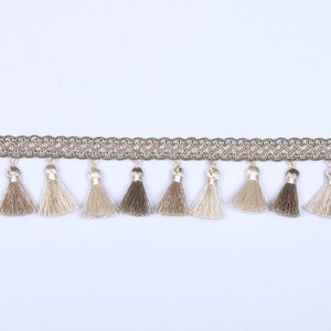7cm 긴 폴리 에스터 스트레치 많은 색상 20m 롤 라틴 커튼 술 프린지 - Product Image 2