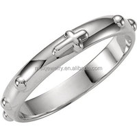 Bague en acier inoxydable pour hommes, 13mm, en or et argent, 18K, chapelet à deux tons, bracelet de mariage