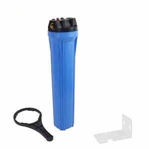 High Pressure 2.5*20inch Slim PP Blue Water Filter Housing with 3/4" brass inlet/outlet NW-BRK01