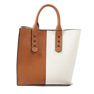 2024 Latest fashion design women bags tote no brand real leather handbags