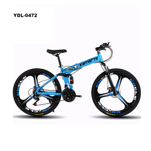 Bicicleta de Montaña plegable de 21 velocidades, suspensión dual, 24 pulgadas, 26 pulgadas, disco <span class=keywords><strong>doble</strong></span> para estudiante, <span class=keywords><strong>MTB</strong></span> - Product Image 5