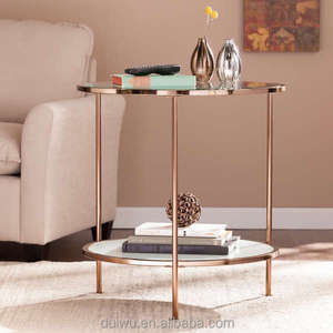 Living Room Gold Coffee <strong>Table</strong> Trendy 3 Tiers clear Tempered <strong>Glass</strong> <strong>Side</strong> <strong>Table</strong> - Product Image 3