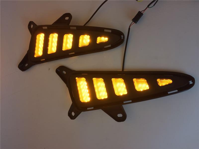Car Flashing For Toyota C HR CHR 2016 2019 LED Fog Lamp DRL Rear Bumper