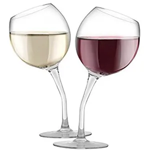 funky anggur merah kacamata Suppliers-Kustom Unik Murah 540Ml 19Oz Balon Anggur Merah Kacamata Gin