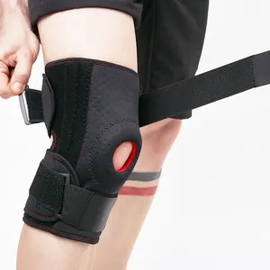 Supporto per ginocchio incernierato regolabile pressurizzato con fascia per rotula di protezione del fornitore della fabbrica della cina