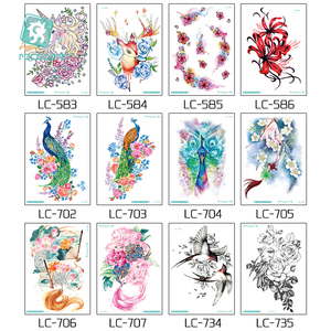 77 khác nhau cánh tay lớn vai thiết kế người đàn ông phụ nữ tạm thời hình xăm Sticker Sói hoa không thấm nước hình xăm tạm thời máy lớn - Product Image 2