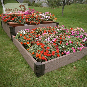 MexyTech eco amigable wpc al Aire Libre Verde flor planta decorativa plantador caja park - Product Image 1