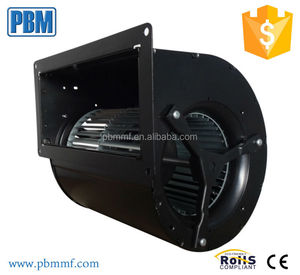 24V DC พัดลมแบบแรงเหวี่ยงแผ่นเหล็กชุบสังกะสีแบบช่องคู่133มม. ลูกปืนติดผนังป้องกัน IP44 PWM ควบคุมความเร็ว - Product Image 4