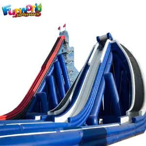 Opblaasbare Stad Slide Street Super Slide Giant Opblaasbare Waterglijbaan Voor Volwassen