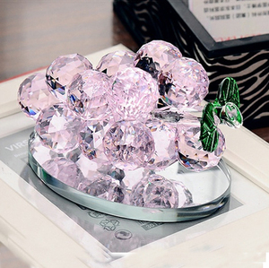 Bán Nóng Trái Cây Nhân Tạo Màu Tím Hồng Thủ Công Mỹ Nghệ Quà Tặng Crystal Glass Nho Mô Hình Cho Trang Trí Nhà/Giáng Sinh - Product Image 6