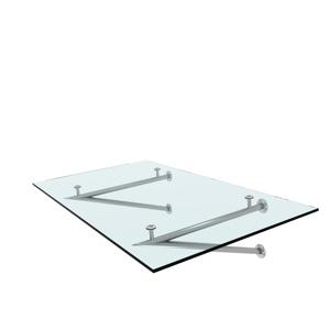 Kit de toldo de <span class=keywords><strong>puerta</strong></span> delantera para ventana Manual de vidrio sin marco de 1400mm de ancho, toldo de balcón para porche de acero inoxidable, refugio para toldo de lluvia - Product Image 1