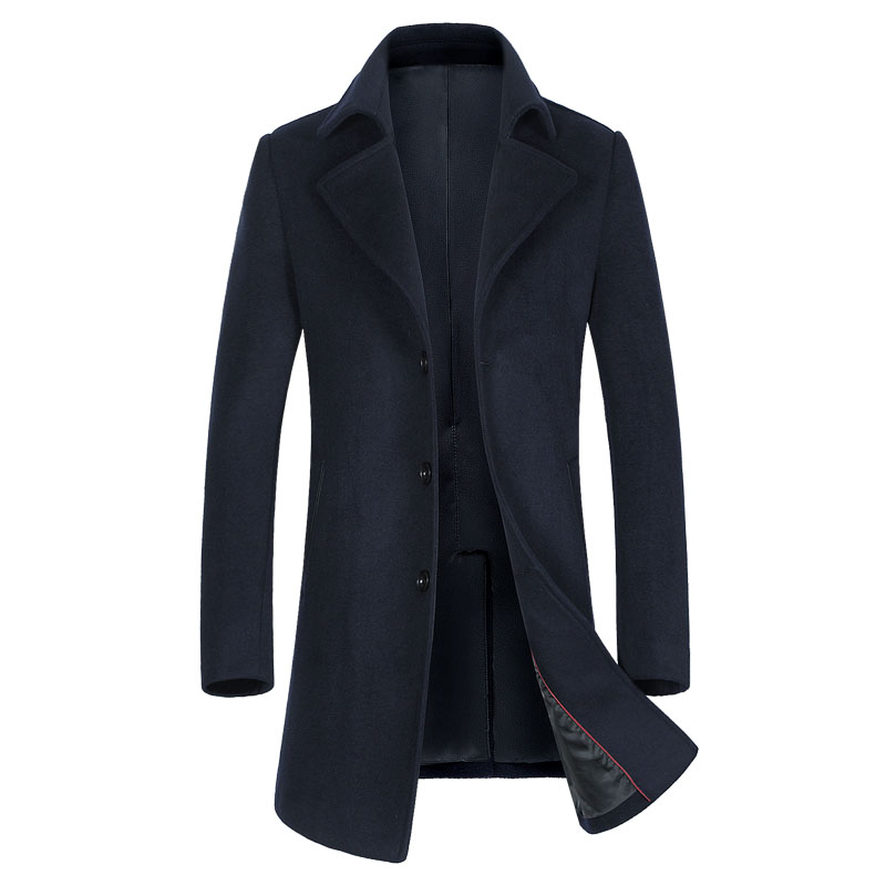 Men's Wool-Blend Overcoat