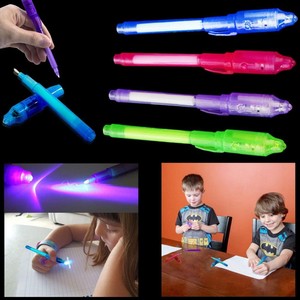 Bolígrafo de Mensajes Secretos, Bolígrafo Mágico con Tinta <span class=keywords><strong>Invisible</strong></span>, Detector de Dinero, Luz Ultravioleta. - Product Image 6