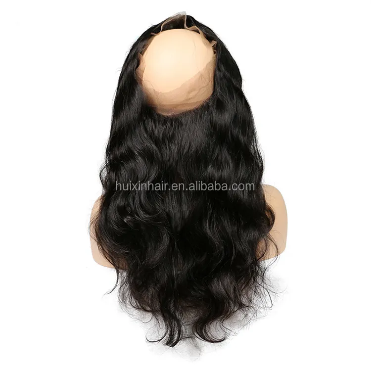 New Arrival 360 Lace Frontal With Bundles, 100% Human Hair Ear To Ear 360 Lace Frontal Closure Piece
