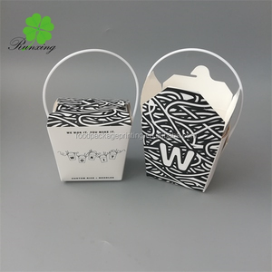 Bao bì thực phẩm dùng một lần Takeaway tiện lợi giấy kraft hộp mì - Product Image 6