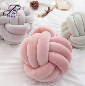 Coussins de sol noués, <span class=keywords><strong>coussin</strong></span> moderne en forme de nœud, <span class=keywords><strong>coussin</strong></span> en velours polyester, <span class=keywords><strong>coussin</strong></span> en forme de nœud épais, rembourrage en fibres creuses - Product Image 2