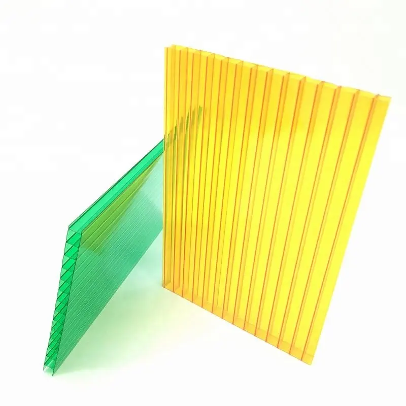Panneaux de clôture incassables en polycarbonate garçon, feuille double en polycarbonate transparente, 6 mm