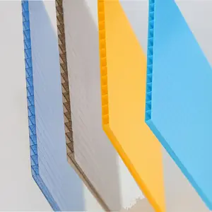 Pannelli in policarbonato smerigliato lastre per coperture in plastica trasparente policarbonato cavo colorato