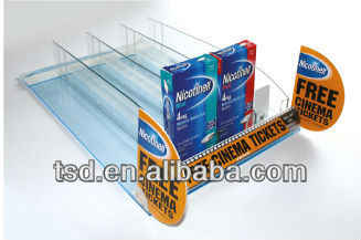 Factory Custom Spring Loaded Shelf Pusher,plastic Shelf Divider and Pusher,POP Product Display Rack Pusher