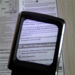 Lampu baca 2 LED kaca pembesar saku 3x perbesaran Logo kustom lampu baca dengan desain Modern bertenaga baterai - Product Image 2