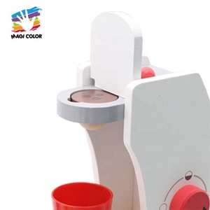 Machine à Café en Bois <span class=keywords><strong>Simulation</strong></span> Jouet Faire semblant de Jouer <span class=keywords><strong>Cuisine</strong></span> Espresso Maker pour Enfants W10D228 - Product Image 4