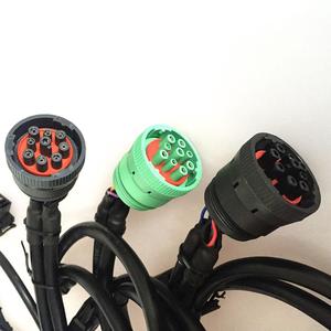 9 Pin Yeşil siyah Tip 2 Deutsch to OBD2 Y Splitter Kamyon GPS yeni Freightliner Western Star Kenworth - Product Image 5