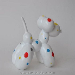 creativo colorato <span class=keywords><strong>palloncino</strong></span> macchie astratta <span class=keywords><strong>cane</strong></span> scultura in <span class=keywords><strong>resina</strong></span> - Product Image 4