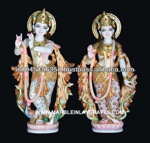 Estatua de Mármol del Dios Radha Krishna - Product Image 1
