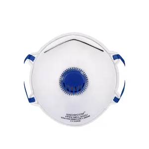 הארלי חד פעמי CE EN149 FFP2 לא ארוג בטיחות אבק פני Respirator מסכה עם שסתום