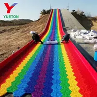 Nieuwe Ontwerp Populaire Regenboog Droge Sneeuw Slide Pretpark Fun Ritten Voor Kinderen En Kinderen Om Plezier Te Hebben