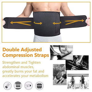 <span class=keywords><strong>Ceinture</strong></span> amincissante <span class=keywords><strong>abdominale</strong></span> en néoprène pour hommes, avec double sangle ajustée pour fitness et perte de poids, pour adultes. - Product Image 4