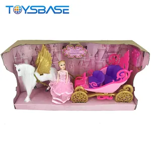 New Product Pink Set Beautiful Girl Doll Carriage