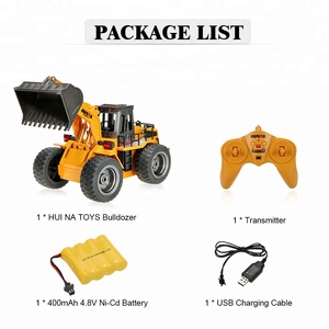 Modèle de jouet <span class=keywords><strong>Huina</strong></span> <span class=keywords><strong>1520</strong></span> 1/16 2.4G 6 canaux en alliage métallique, camion de chantier télécommandé RC, excavatrice, bulldozer - Product Image 6