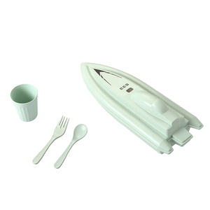 Nuovo Bambini <span class=keywords><strong>Barca</strong></span> Piatto di Forma Yacht Bamboofiber <span class=keywords><strong>Cena</strong></span> Bambini Set di Stoviglie - Product Image 4