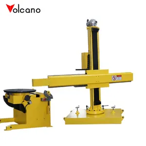 Boom column manipulator for automatic welding of pipes and tanks