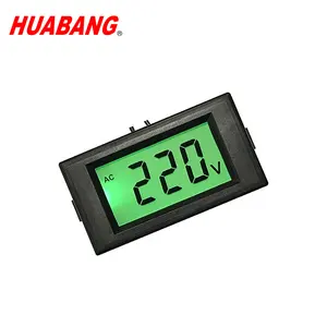 D69-120 voltmeter with green backlit and back cover AC 80-500V LCD Digital Display voltage meter