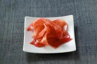 Pequeña bolsita en vinagre rojo jengibre Sushi
