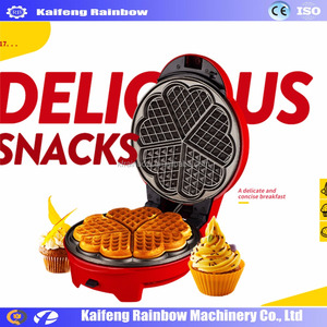 Macchina per Waffle Multifunzionale <span class=keywords><strong>di</strong></span> Grande Capacità con Piastre in Ferro Smaltato per Forme a Cuore e Quincunziale - Product Image 2