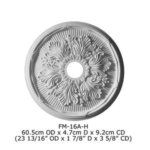 Ornements en polyuréthane haute densité, magnifiques décorations en PU pour plafond, lampe de plafond en bois, médaillon de plafond / rosette de plafond - Product Image 2