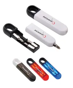 promotional portable U shape Plastic Tool kit Set /4pcs screwdriver bit set with hook loop yc959