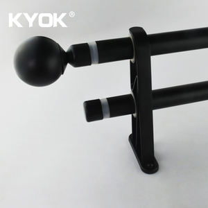 Semplice Asta di Tenda Tubo di Pali di Ferro In Acciaio di Plastica di Alluminio Accessori Per Tendaggi <span class=keywords><strong>Hardware</strong></span> <span class=keywords><strong>Set</strong></span> Asta di Tenda Per La Decorazione Domestica - Product Image 4